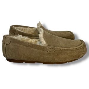Koolaburra by Ugg Tipton Slipper Mens Size 7 Womens Size 8.5 Tan Suede Faux Fur